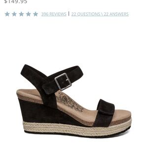 Aetrex Sydney Quarter Strap Espradille Wedge - size 11